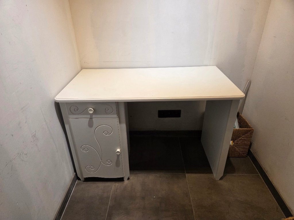 Bureau wit, Maison & Meubles, 120 cm, Autres styles, 63 cm, Enlèvement