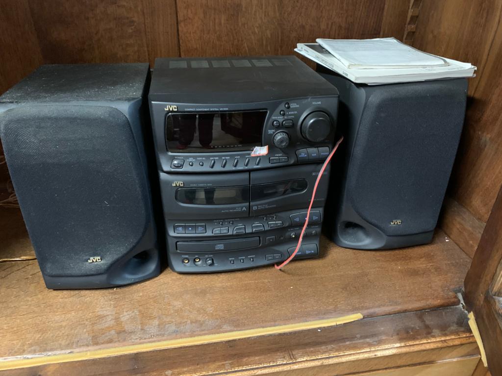 Retro vintage stereo installatie JVC goed werkend, Audio, Tv en Foto, Ophalen of Verzenden, Zo goed als nieuw, JVC