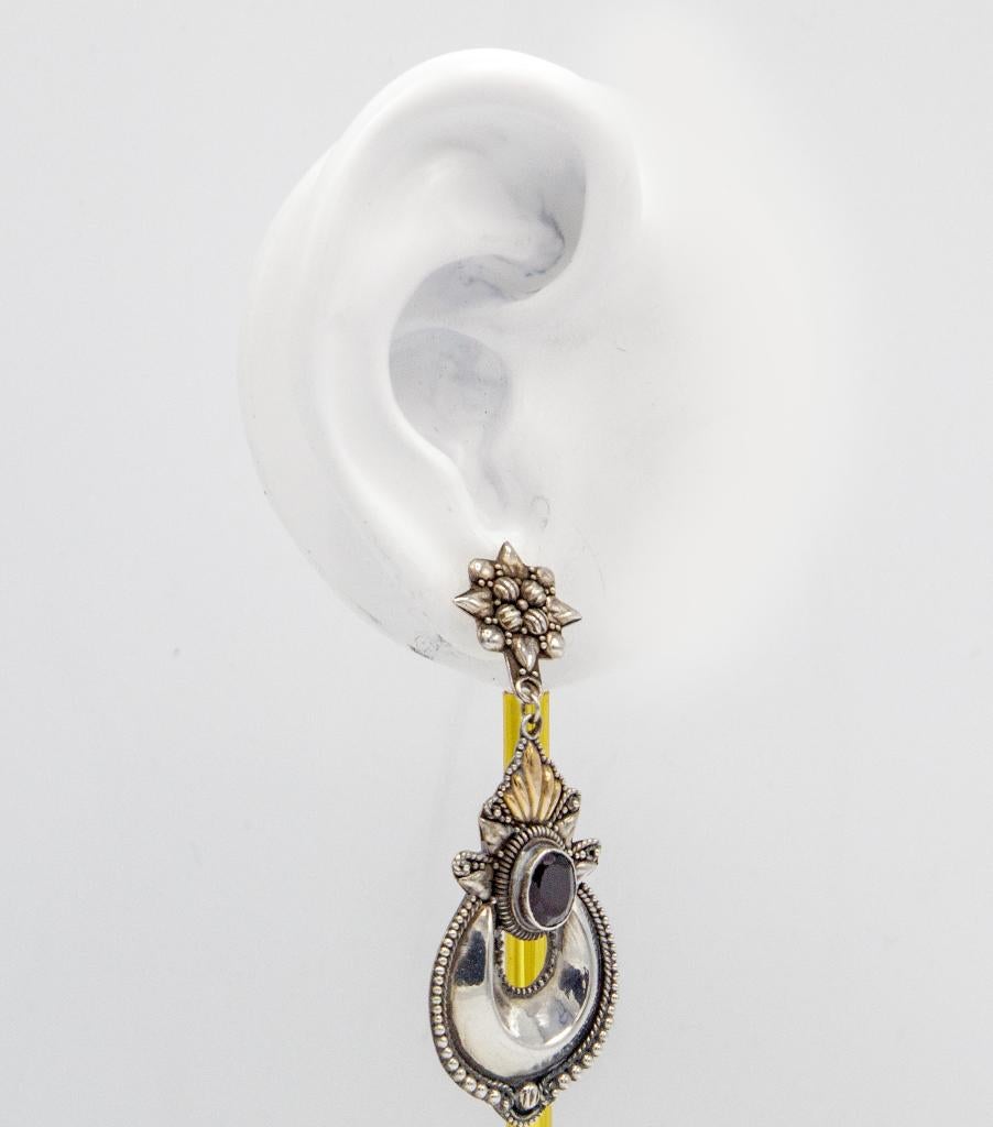 Zilveren artisanale oorbellen, Nieuw, Ophalen of Verzenden, Knopjes of Stekers, Zilver