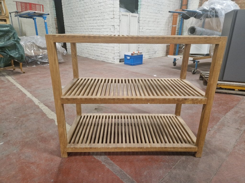 commode en vrai teck de qualité, Maison & Meubles, Teck, 25 à 50 cm, Moins de 100 cm, Comme neuf