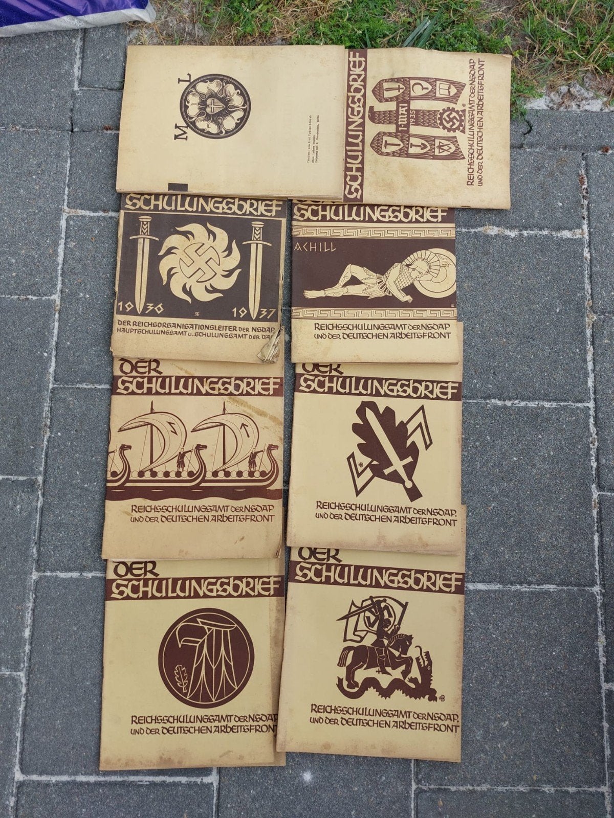 Duitse WO2 "Der Schulungsbrief" (1934–1937) NSDAP / DAF, Verzamelen, Ophalen of Verzenden, Landmacht, Boek of Tijdschrift