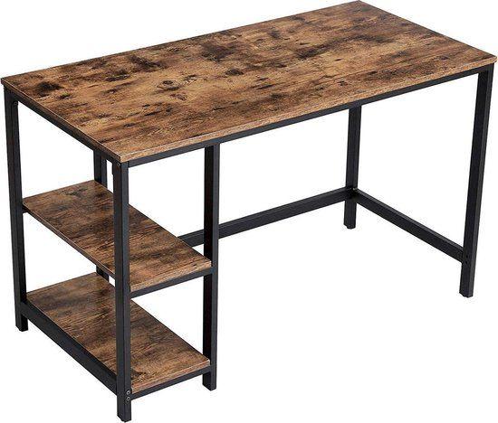 Bureau met vintage Look - Computertafel, Huis en Inrichting, Ophalen, Zwart, 120 cm, Hout