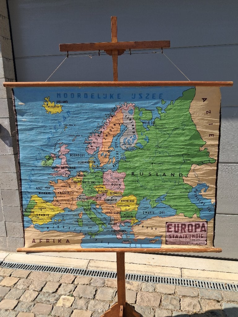 oude schoolkaart, Antiquités & Art, Antiquités | Cartes scolaires, Enlèvement, Géographie