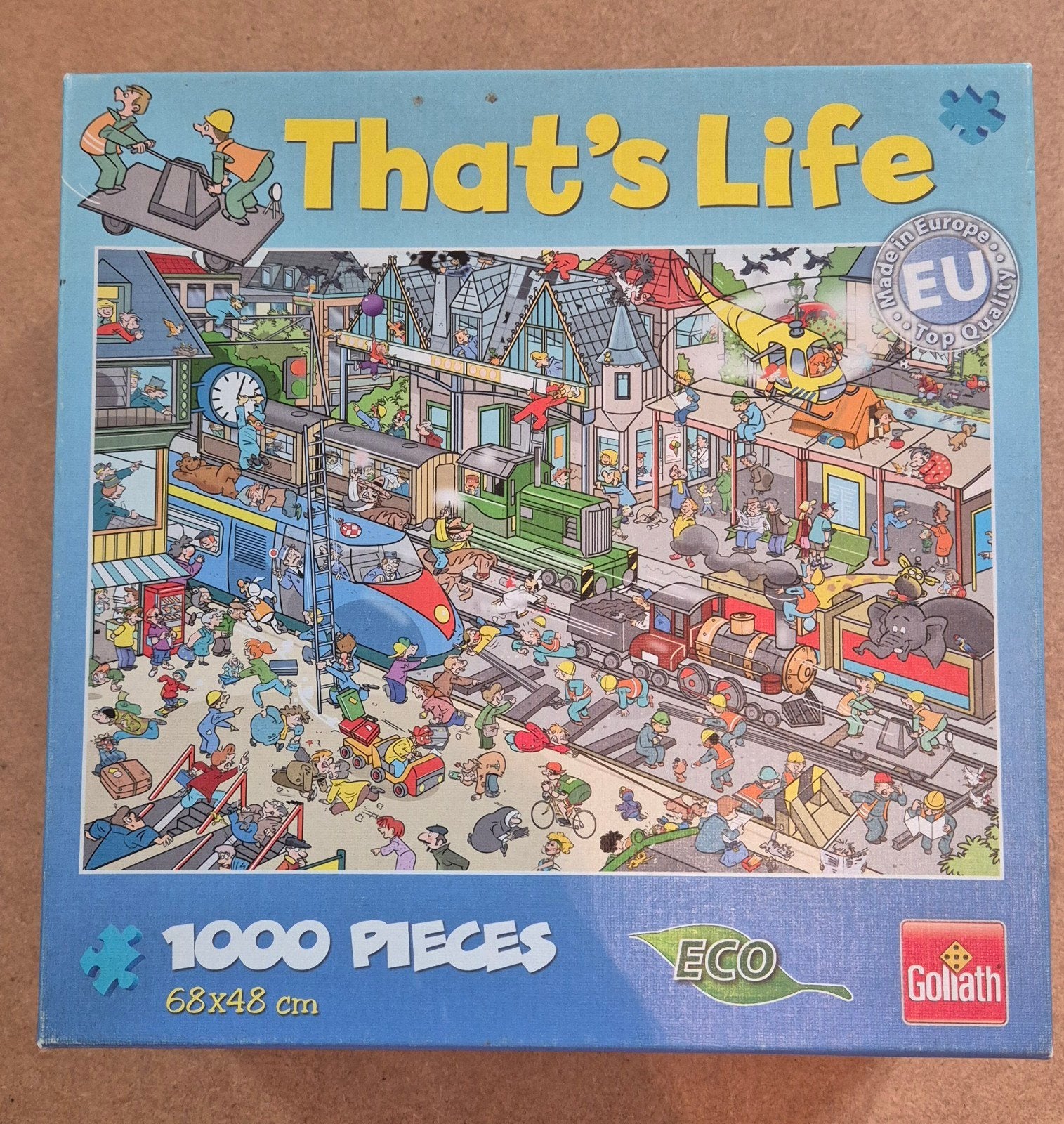 That's Life puzzel van 1000 stukjes, Hobby en Vrije tijd, Ophalen of Verzenden, 500 t/m 1500 stukjes, Gebruikt, Legpuzzel