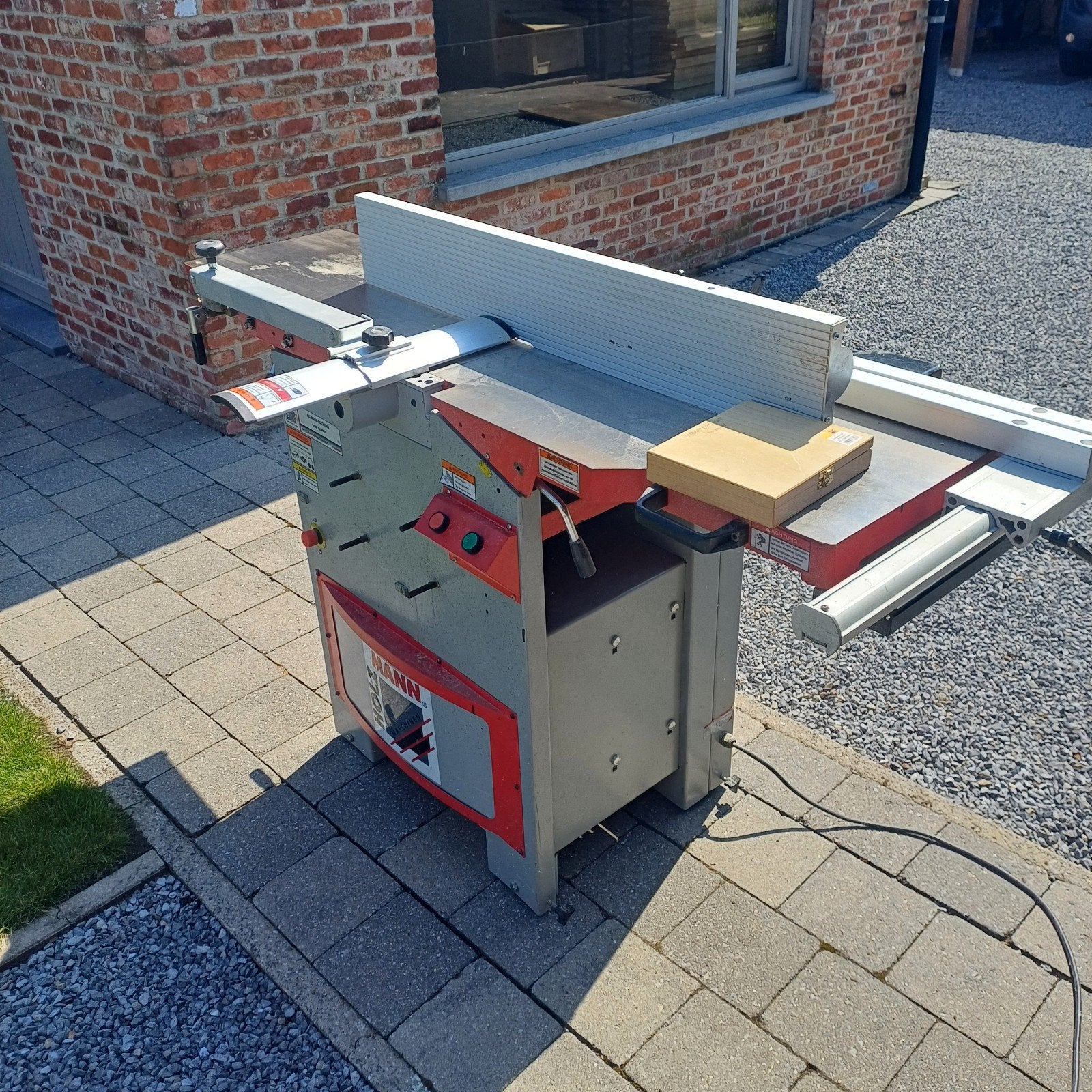 Vlak en vandiktebank + langat boor, Enlèvement