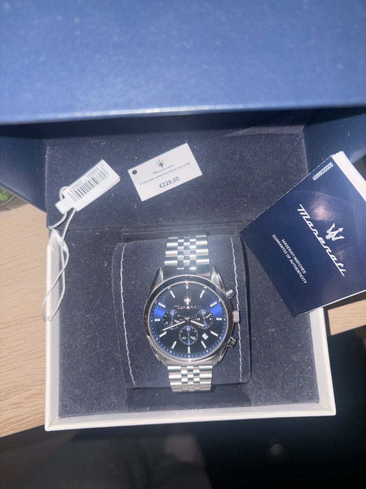 Maserati horloge, Bijoux, Sacs & Beauté, Montre-bracelet, Autres marques, Comme neuf, Enlèvement