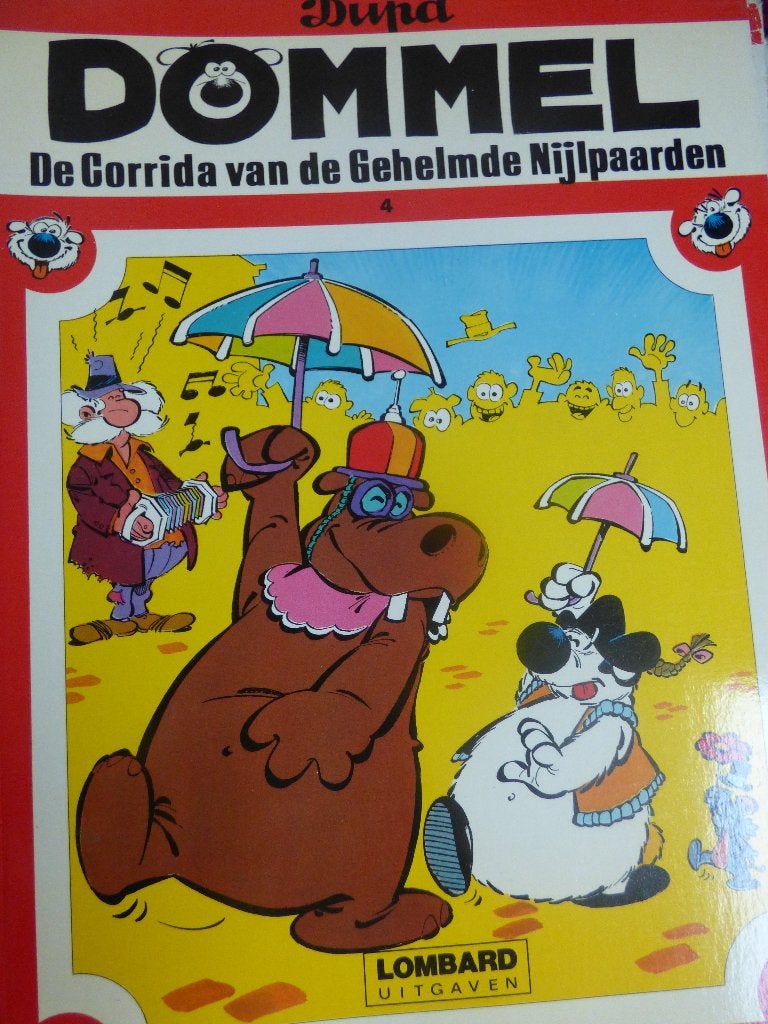 dommel nr 4  de gorrida van de gehelmde nijlpaarden, Ophalen of Verzenden