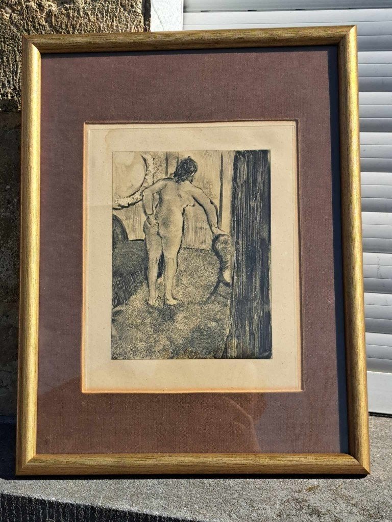 eau forte aquatinte de edgar degas, Enlèvement ou Envoi