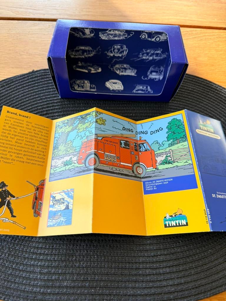 Kuifje de brandweerwagen uit de zwarte rotsen, Hobby en Vrije tijd, Ophalen of Verzenden, Nieuw