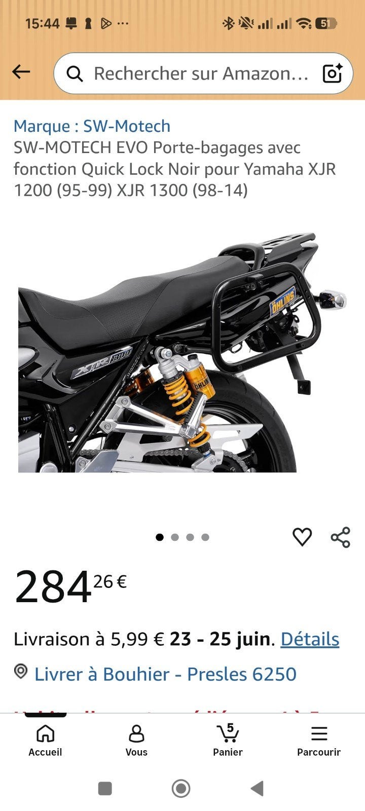 sw motech Yamaha xjr 1200/1300, Motos, Enlèvement ou Envoi