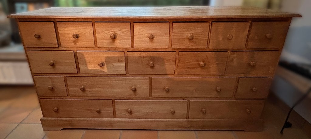 Houten ladekast, Ophalen, Gebruikt, 5 laden of meer, 150 tot 200 cm