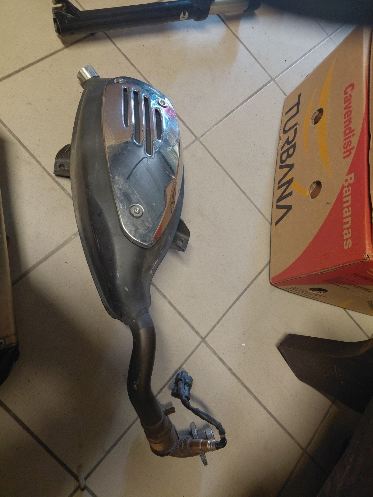 Originele Vespa GTS 125cc Uitlaat (Type: SM54), Enlèvement, Utilisé, Piaggio