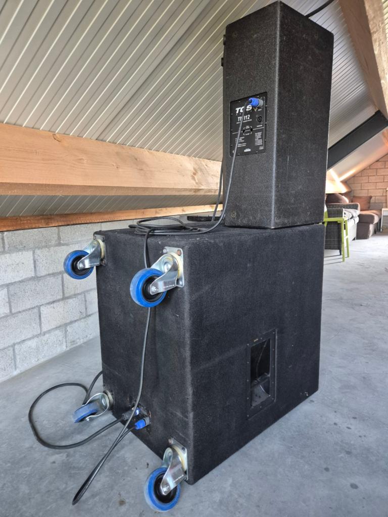 Geluid / PA set EV-B&C geladen +2000W RMS !, Ophalen, Gebruikt, 1000 watt of meer, P.A.