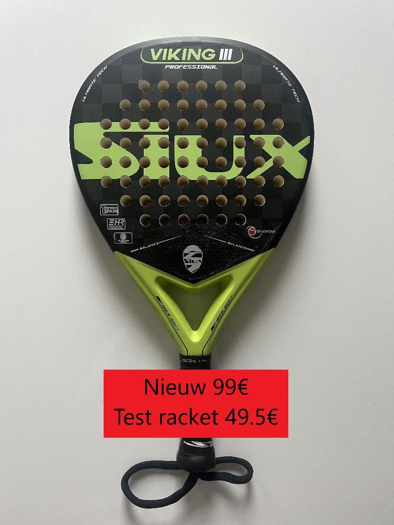 Siux Viking III padel racket, Enlèvement ou Envoi, Comme neuf, Raquette de padel