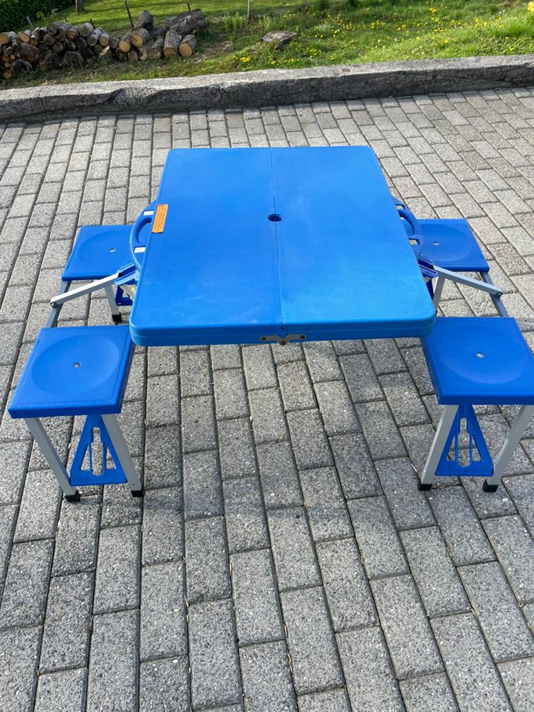 Table pliante picnic,camping, Caravanes & Camping, Enlèvement, Utilisé