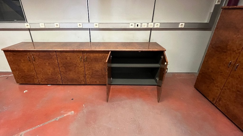 Kantoor kasten in wortelhout - lage en hoge opbergkasten, Ophalen, Overige materialen, Gebruikt, Wortelhout - degelijk materiaal