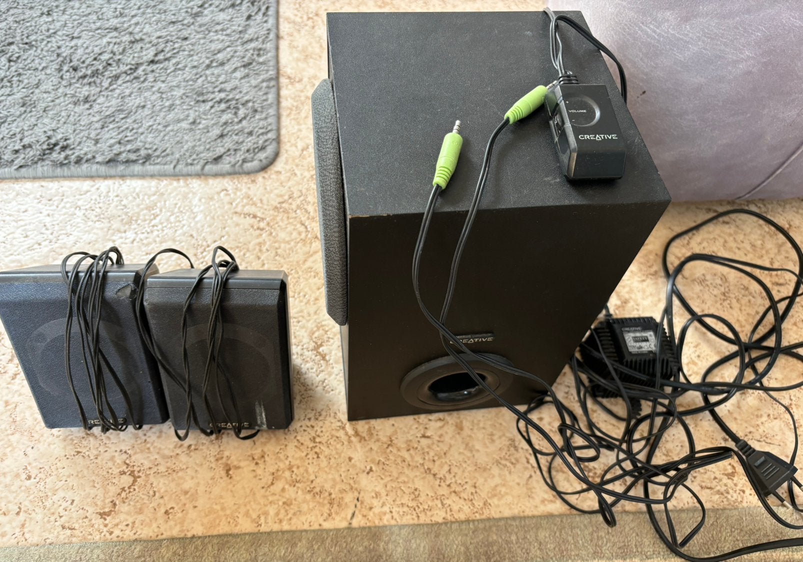 Creative Inspire P380 luidsprekerset, Computers en Software, Pc speakers, Ophalen, Gebruikt
