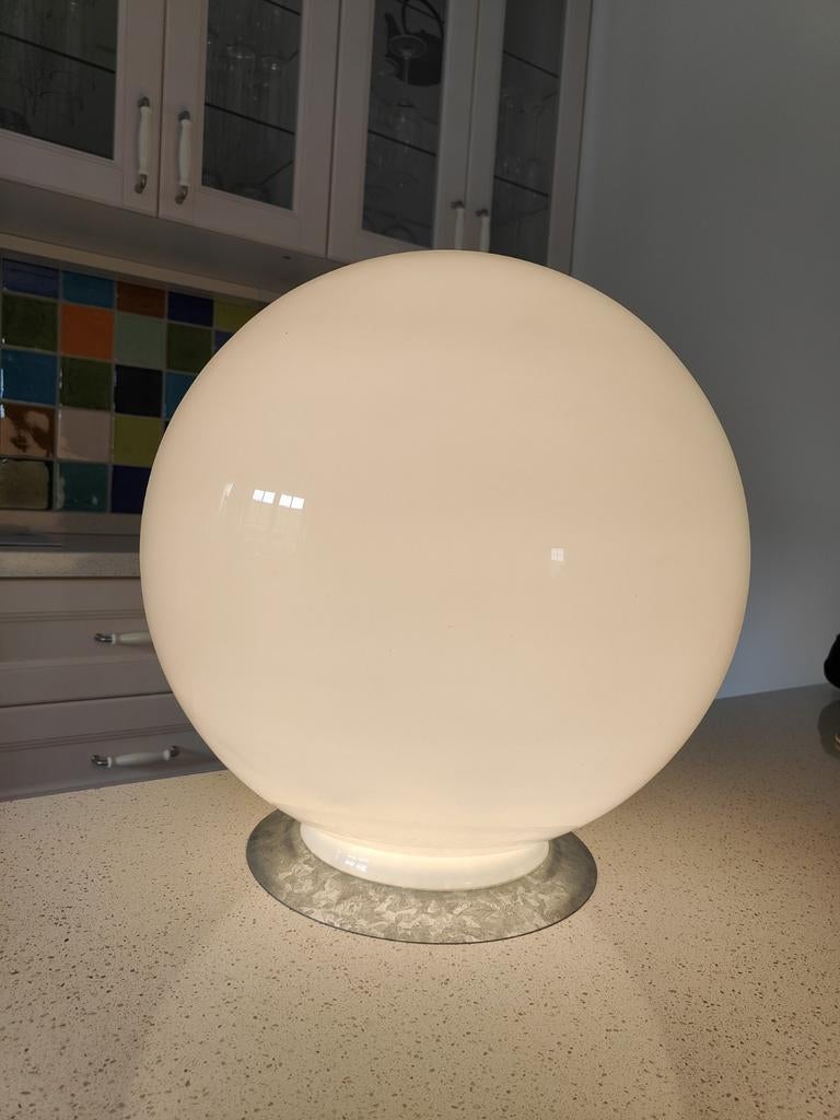 Melkglaslamp, Huis en Inrichting, Ophalen, Zo goed als nieuw