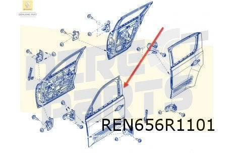 Renault R4 (6/25-) portier Links voor Origineel! 801014723R, Autos : Pièces & Accessoires, Neuf, -, Renault, -