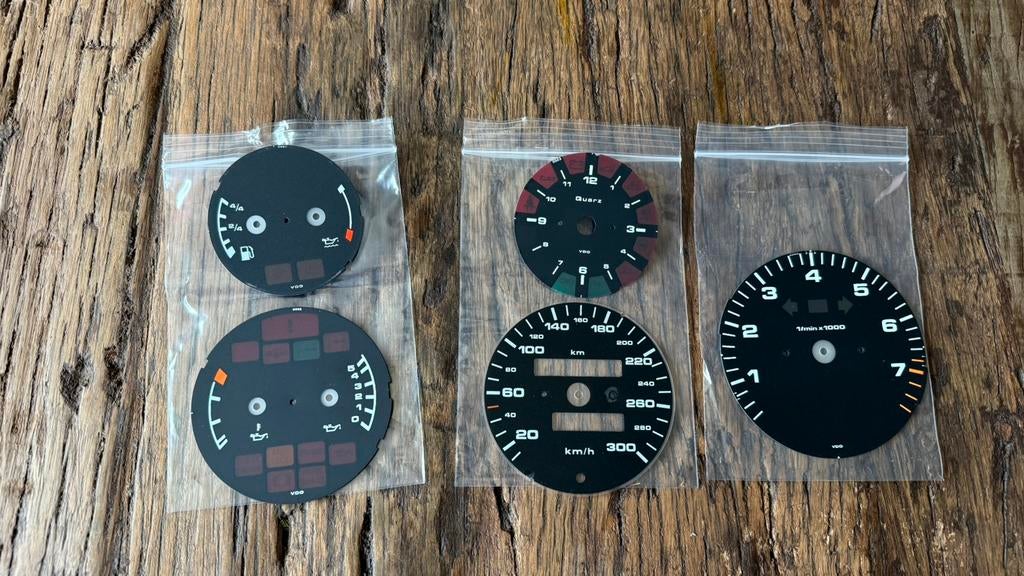 Porsche 964 odometer plaatjes, Auto-onderdelen, Interieur en Bekleding, Ophalen of Verzenden, Porsche