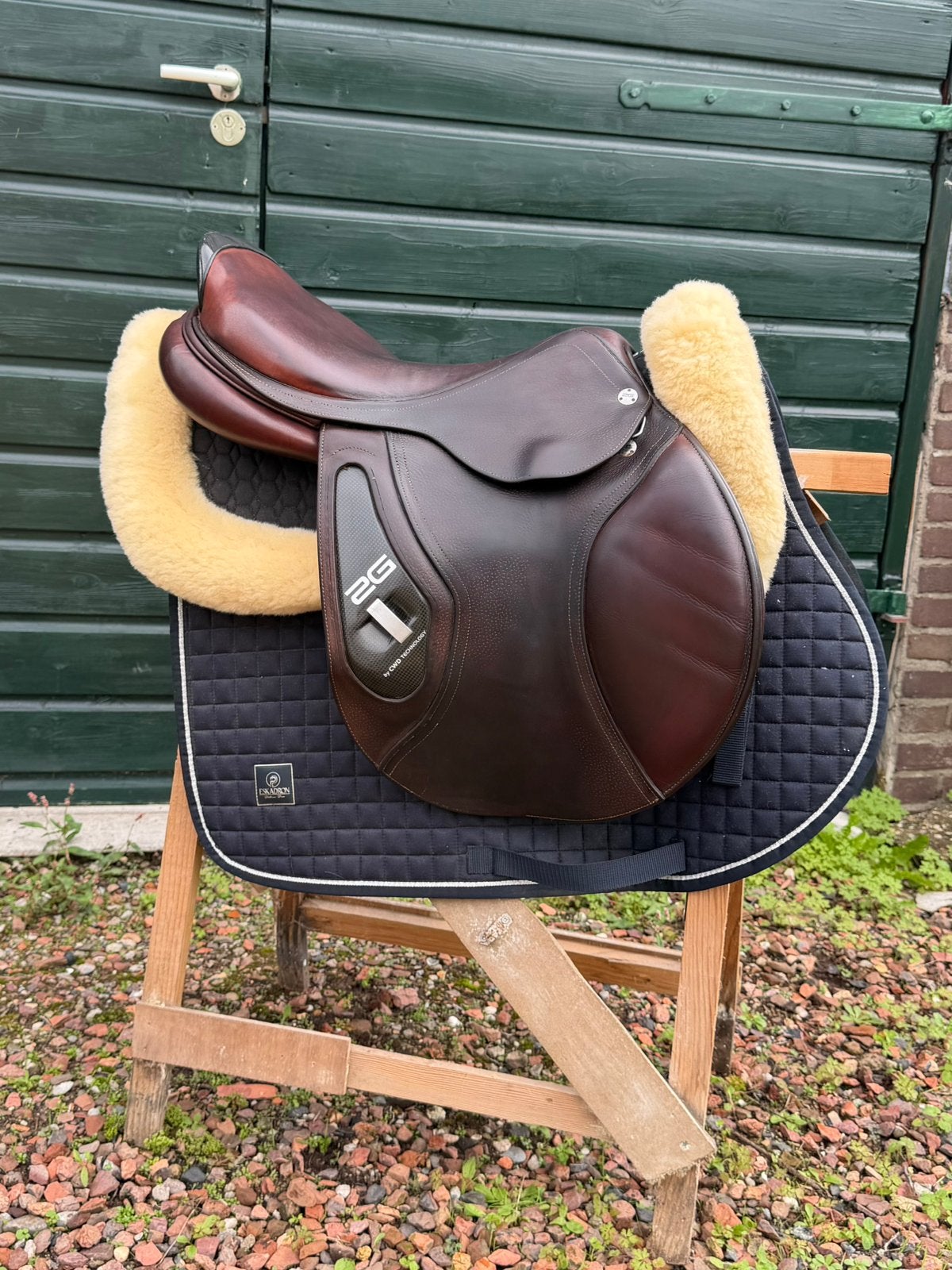 18 inch Cwd 2g’s spring zadel, Dieren en Toebehoren, Ophalen of Verzenden, Zo goed als nieuw, CWD, XL (18 inch of meer)