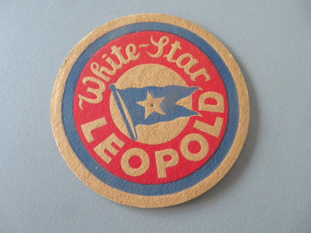 bierviltje White Star Leopold, Verzamelen, Ophalen of Verzenden, Zo goed als nieuw, Viltje(s), Overige merken