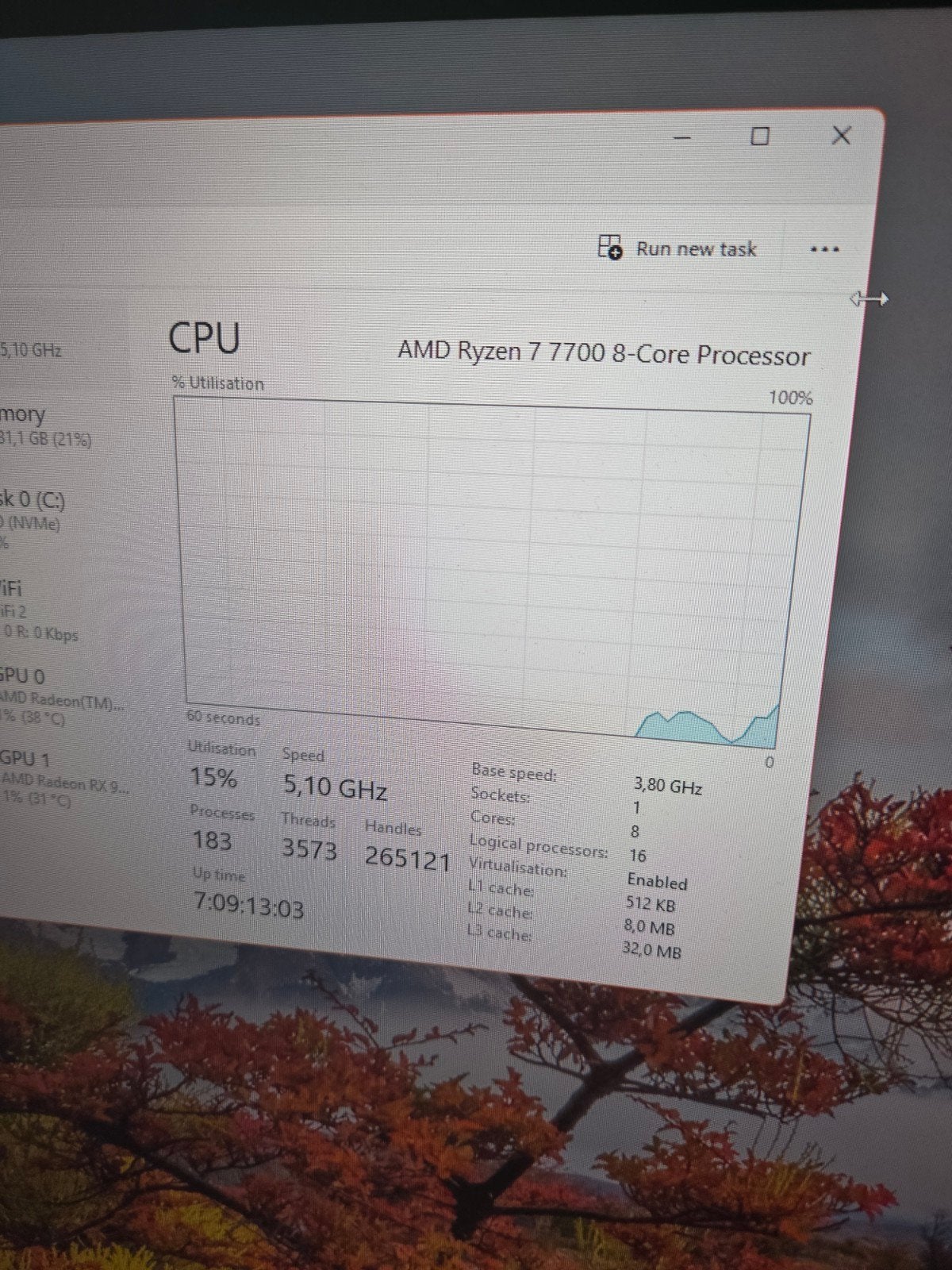 Ryzen 7 7700, Computers en Software, Processors, 8-core, Ophalen of Verzenden, Zo goed als nieuw, AMD Ryzen 7