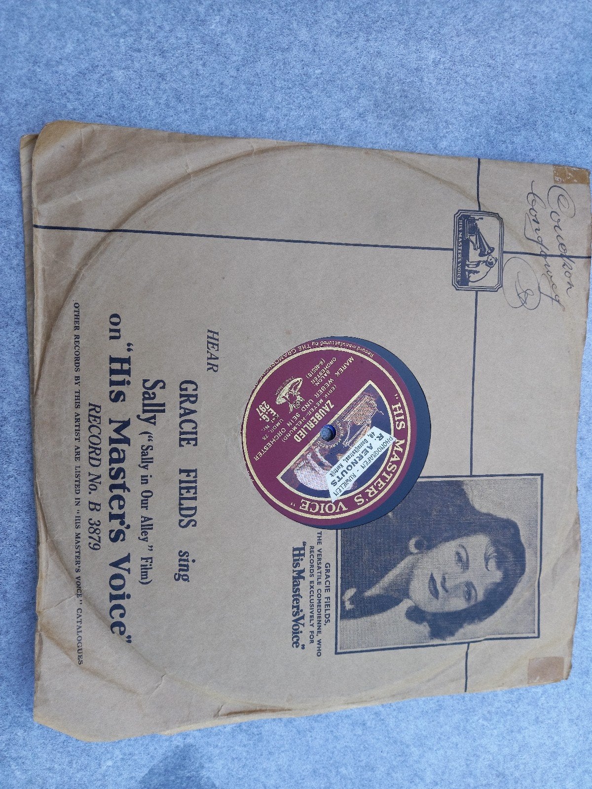 LP Hear Gracie Fields sing Sally, Ophalen, LP