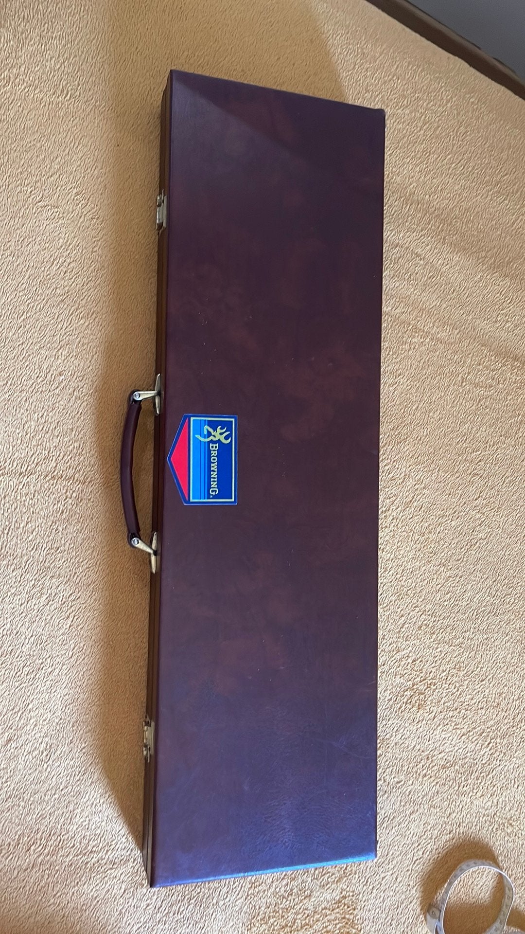 Coffret en cuir pour arme longue (81x24cm), Muziek en Instrumenten, Behuizingen en Koffers, Ophalen, Gebruikt