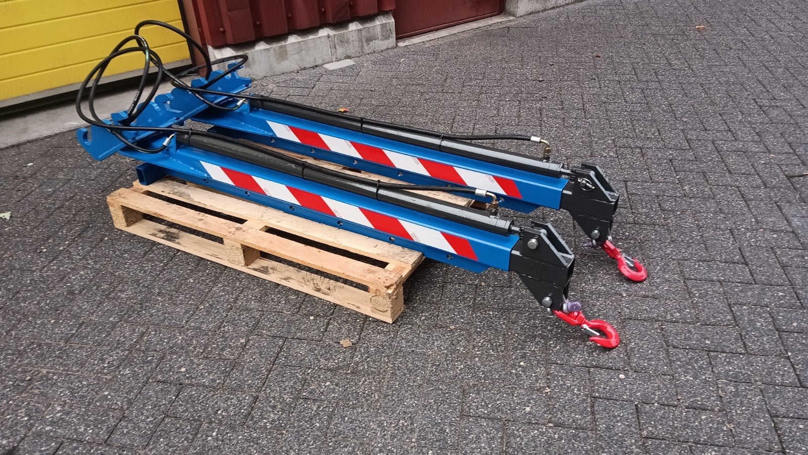 Hijs-jib Cw05 opname voor minigraver. Hydraulische uitschuif, Doe-het-zelf en Bouw, Ophalen, Zo goed als nieuw