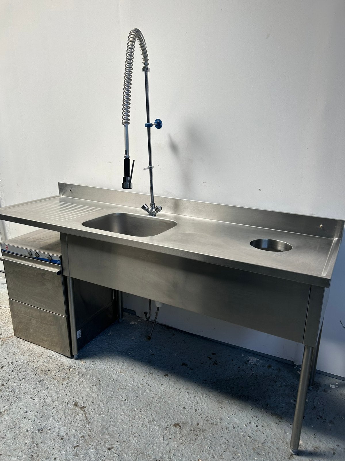 Plonge inox 2m + lave vaisselle DIAMOND, Enlèvement ou Envoi