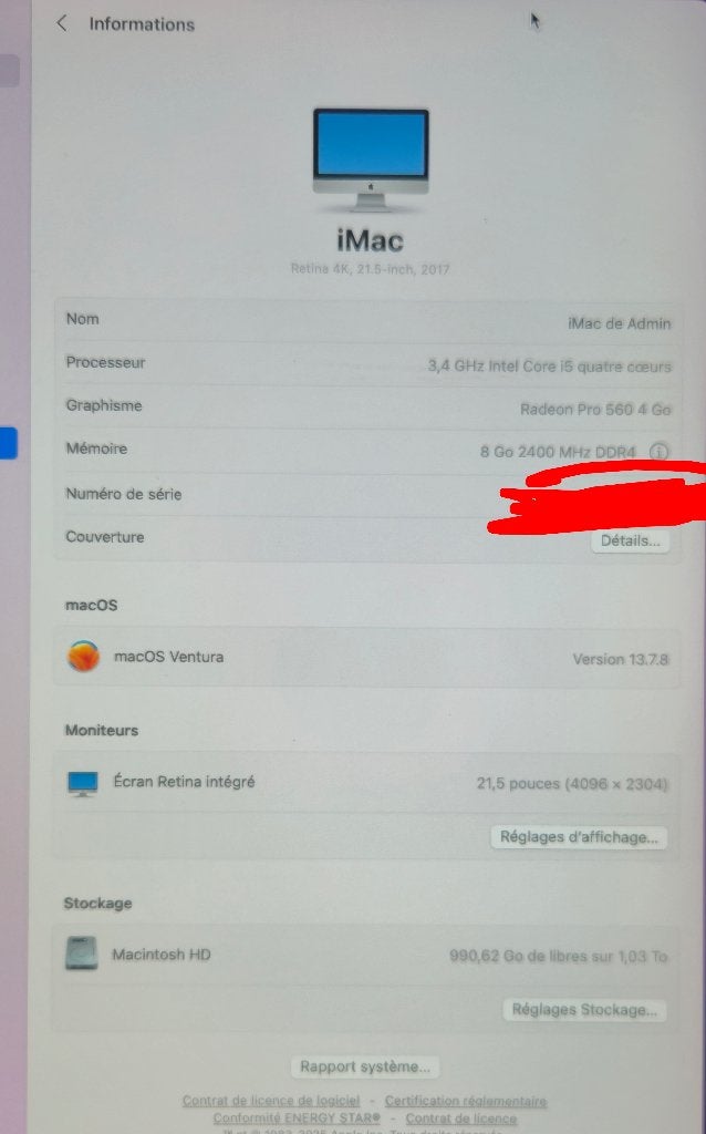 Apple iMac Retina 2017, Computers en Software, Apple Desktops, Ophalen, IMac, Zo goed als nieuw, 21,5