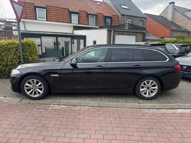 BMW 520d break 184pk automaat 05/2014, Auto's, Automaat, 1995 cc, Zwart, Leder