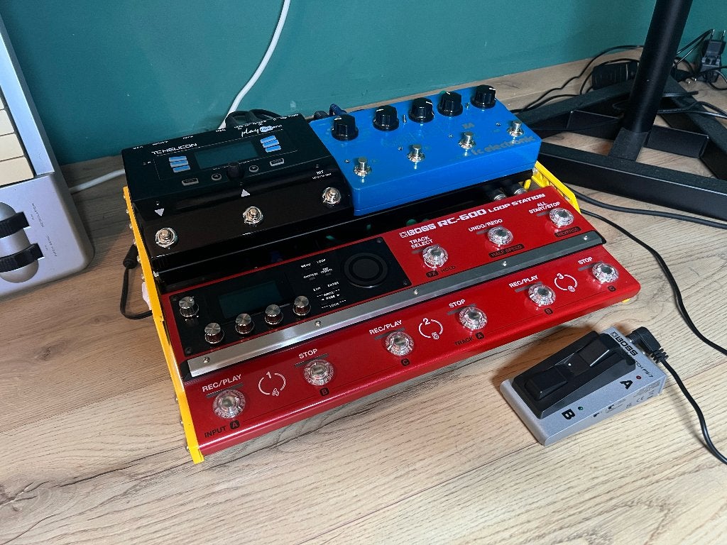 Complete Live Looping Pedalboard (Boss RC-600), Enlèvement, Comme neuf, Audio