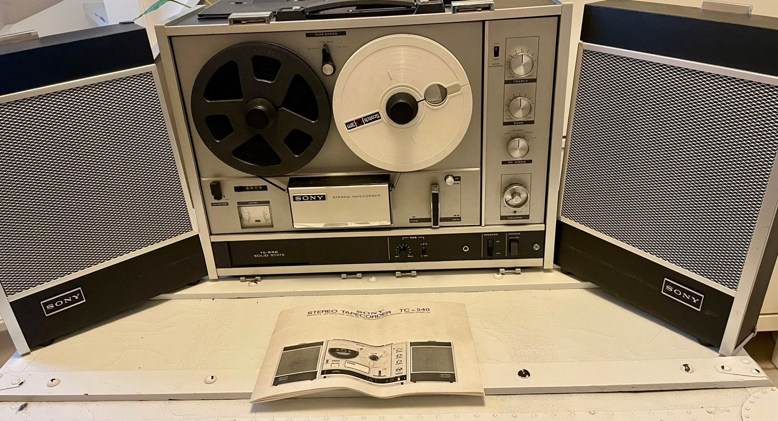 Sony TC-540, Audio, Tv en Foto, Ophalen, Bandrecorder, Met banden