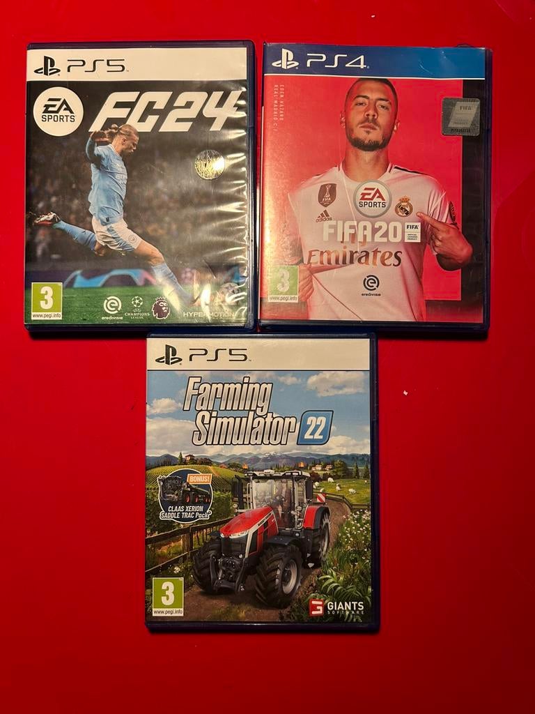 Games PS/Nintendo: bundel met FIFA/FC, FS22, Snowrunner…, Enlèvement, Utilisé