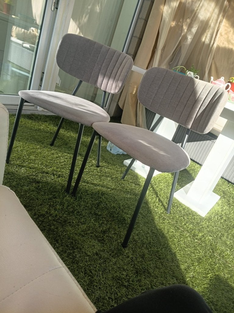 4 Eetkamerstoelen te koop, Ophalen, Gebruikt, Metaal, Vier