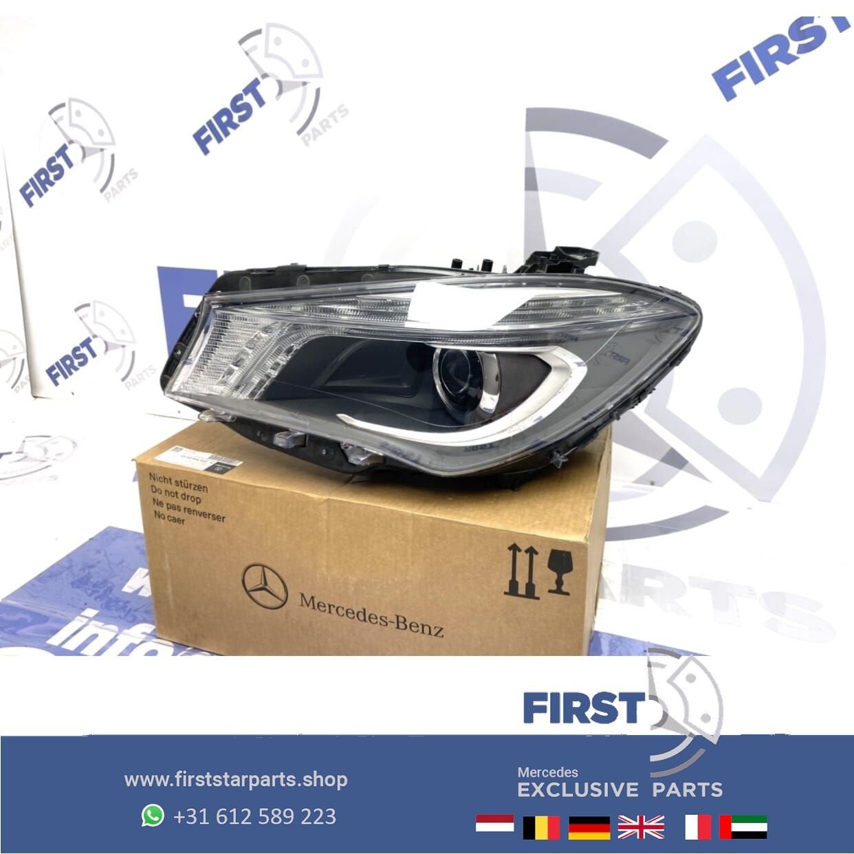 A1179065100 CLA45 AMG KOPLAMP LINKS origineel Mercedes BI XE, Auto-onderdelen, Gebruikt, -, Ophalen of Verzenden, -