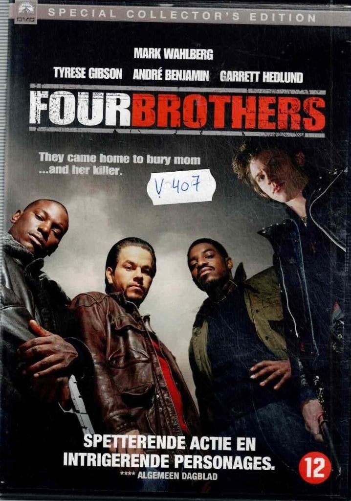 dvd  /  FOUR BROTHERS, Cd's en Dvd's, Dvd's | Overige Dvd's, Vanaf 12 jaar, Ophalen of Verzenden, Zo goed als nieuw