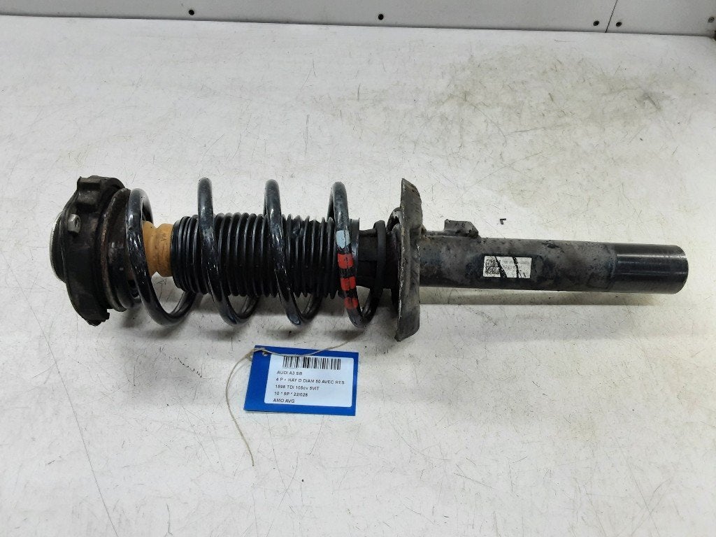 AMORTISSEUR OU ABSORBEUR DE CHOC AVANT GAUCHE (1K0413031AT), Utilisé, Audi