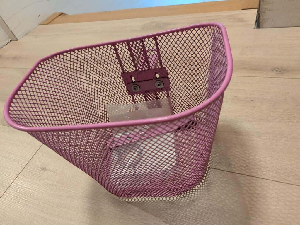Roze fietsmandje, Fietsen en Brommers, Ophalen, Zo goed als nieuw, Fietsmand
