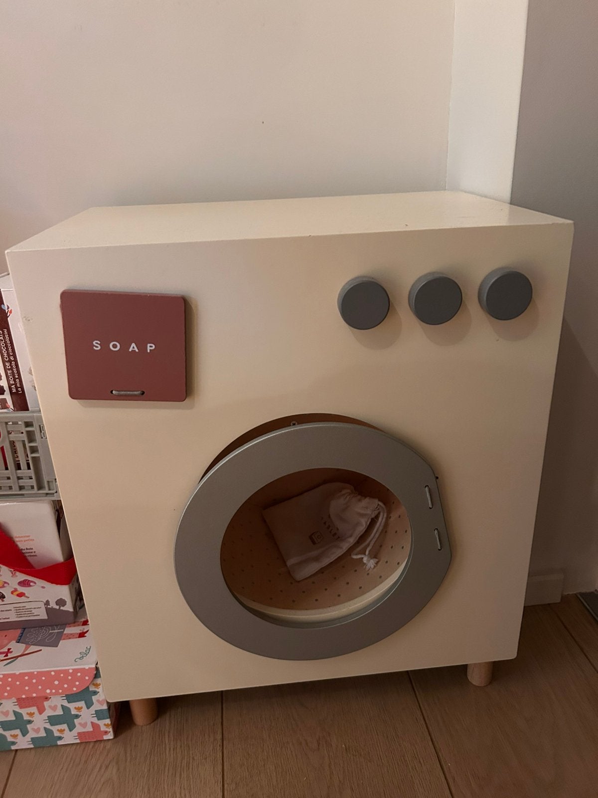 Machine à laver enfants en bois en parfait état, Enlèvement, Comme neuf