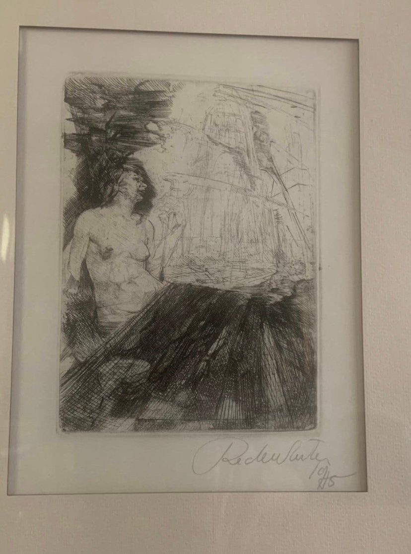Ets Roland De Winter, Antiek en Kunst, Kunst | Etsen en Gravures, Ophalen of Verzenden, Ets, Gesigneerd