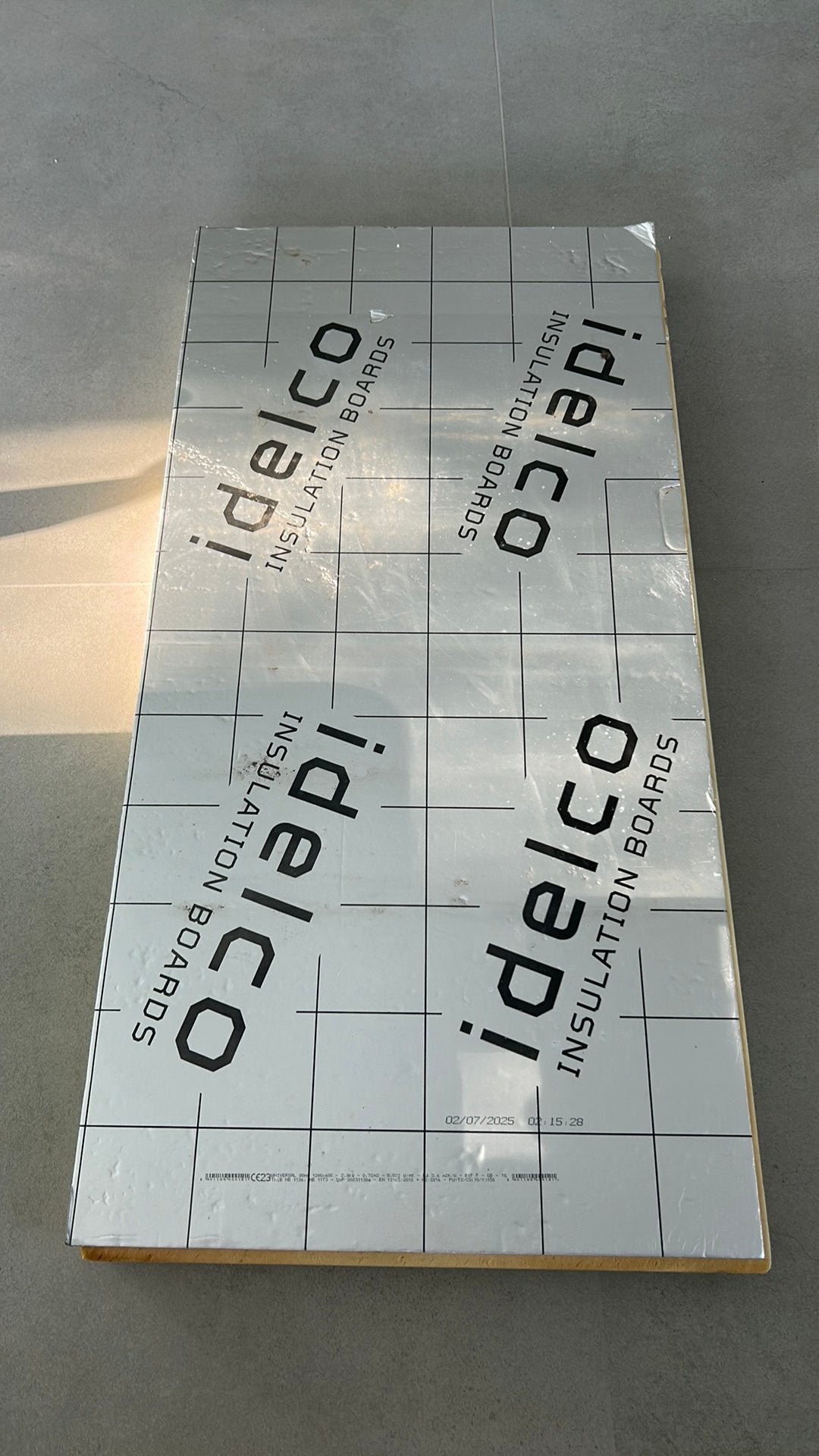 Idelco PIR isolatieplaat 8 cm, Neuf, 8 à 12 cm, Enlèvement, Mousse rigide (PIR)