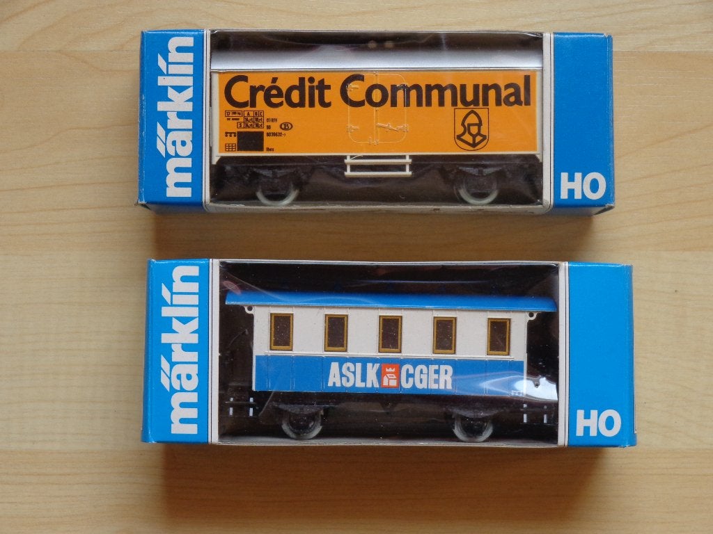 Marklin ho sncb/nmbs Lot de 2 Wagons 'Banque'., Enlèvement ou Envoi, Comme neuf, Wagon, Märklin