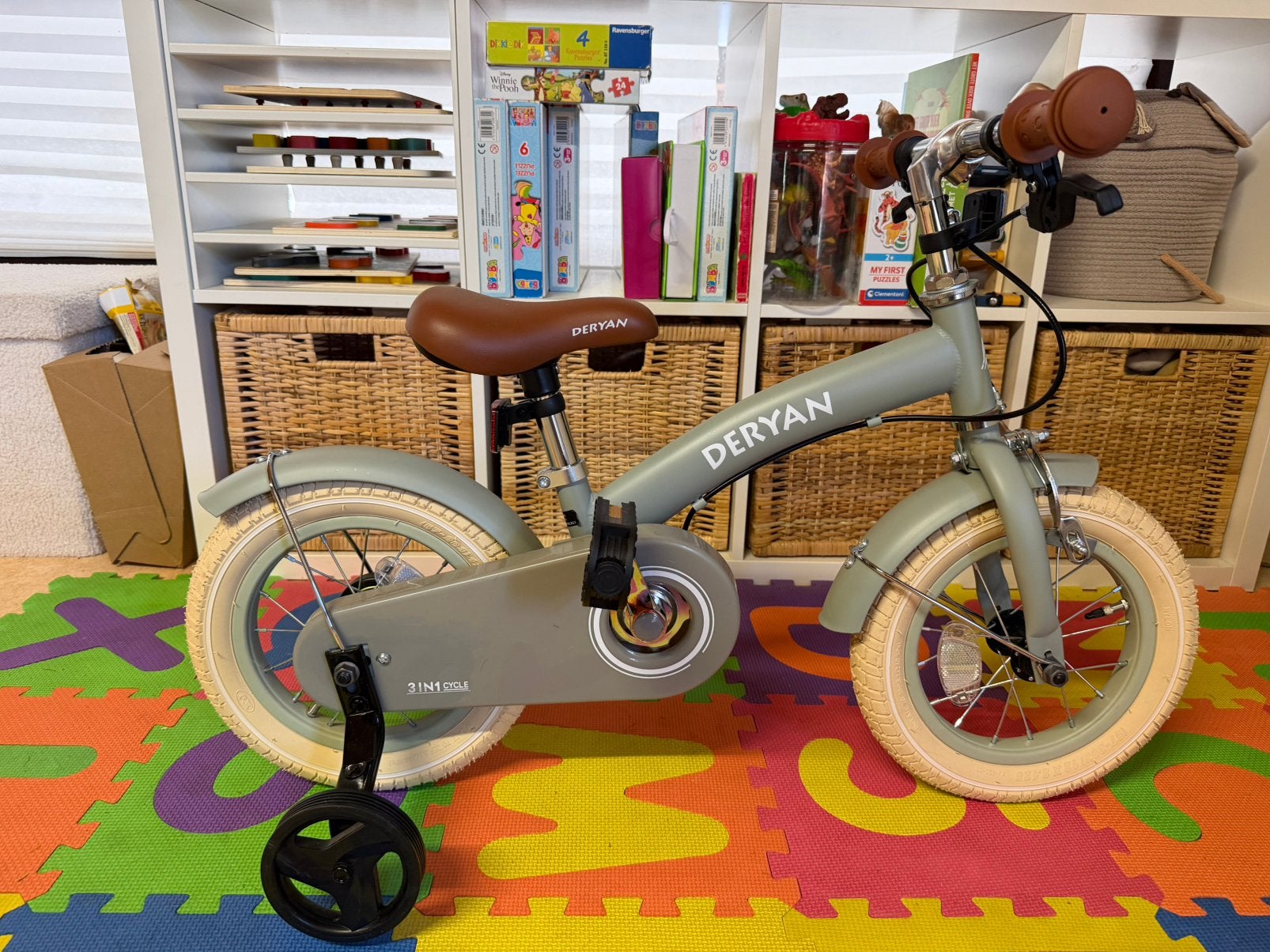 Deryan fiets 12 inch, Vélos & Vélomoteurs, Vélos | Vélos pour enfant, Neuf, Moins de 16 pouces, Stabilisateurs, Enlèvement