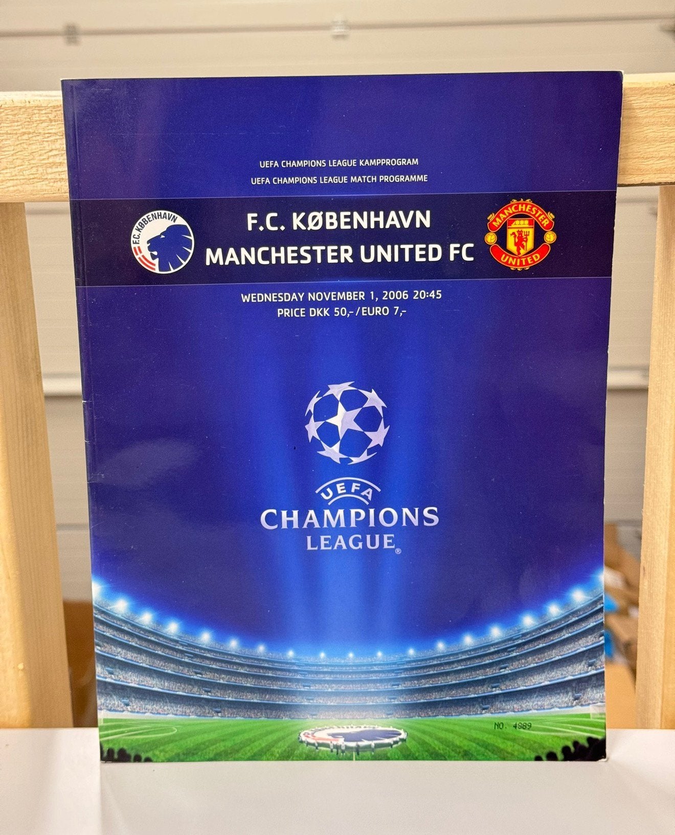 FC Copenhague Manchester United Ligue des Champions 2006/07, Enlèvement ou Envoi, Comme neuf, Sport de ballon