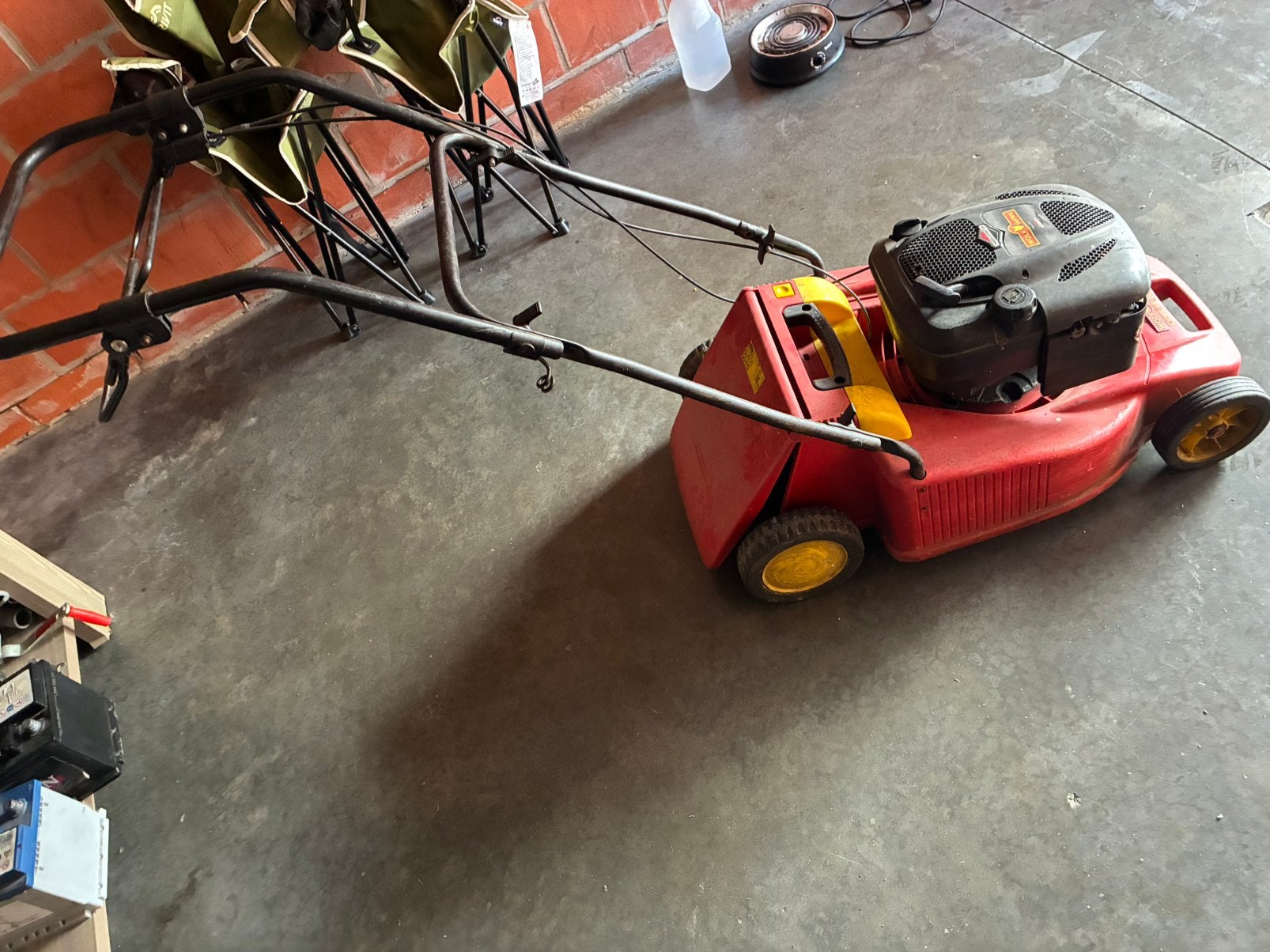 Grasmaaier benzine zelftrekker merk wolf  garten ., Ophalen, Zo goed als nieuw