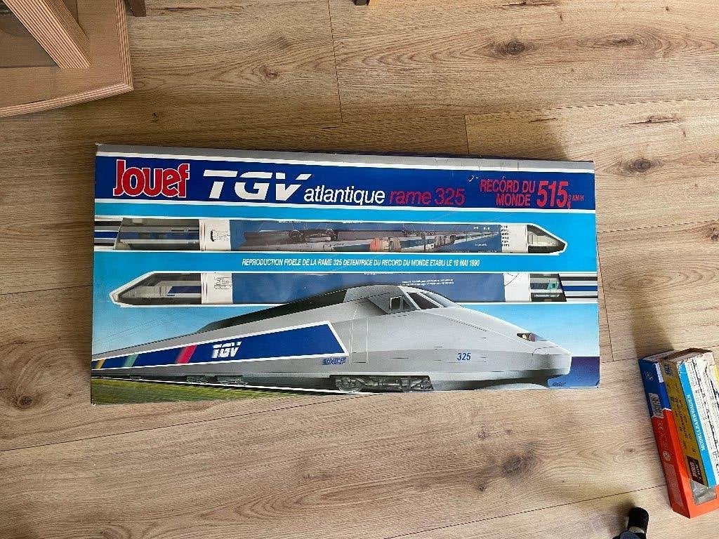 Jouef H0 6 delige set TGV Atlantic met doos, Ophalen of Verzenden, Gebruikt, Treinset, Jouef