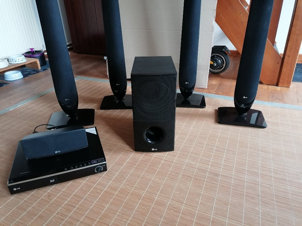 LG HX806TH 5.1 Blu-ray 3D 5.1 thuisbioscoop, Audio, Tv en Foto, Home Cinema-sets, Ophalen, Blu-ray-speler, 70 watt of meer, Nieuw